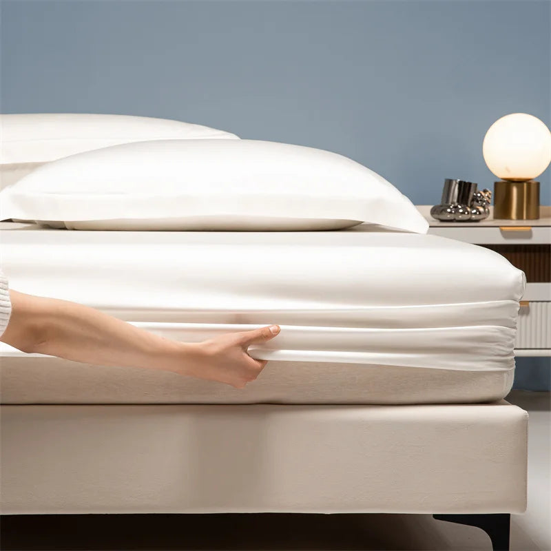 100% Bamboo Bed Sheet Set with Deep Pocket Fitted Sheet