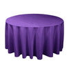 Round Solid Color Polyester Tablecloth for Weddings, Parties & Dining