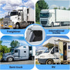 Various truck types including freightliners, international trucks, semi trucks, and RVs with side window sunshades.