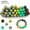 Soft Silicone Floral Beads for Jewelry Making