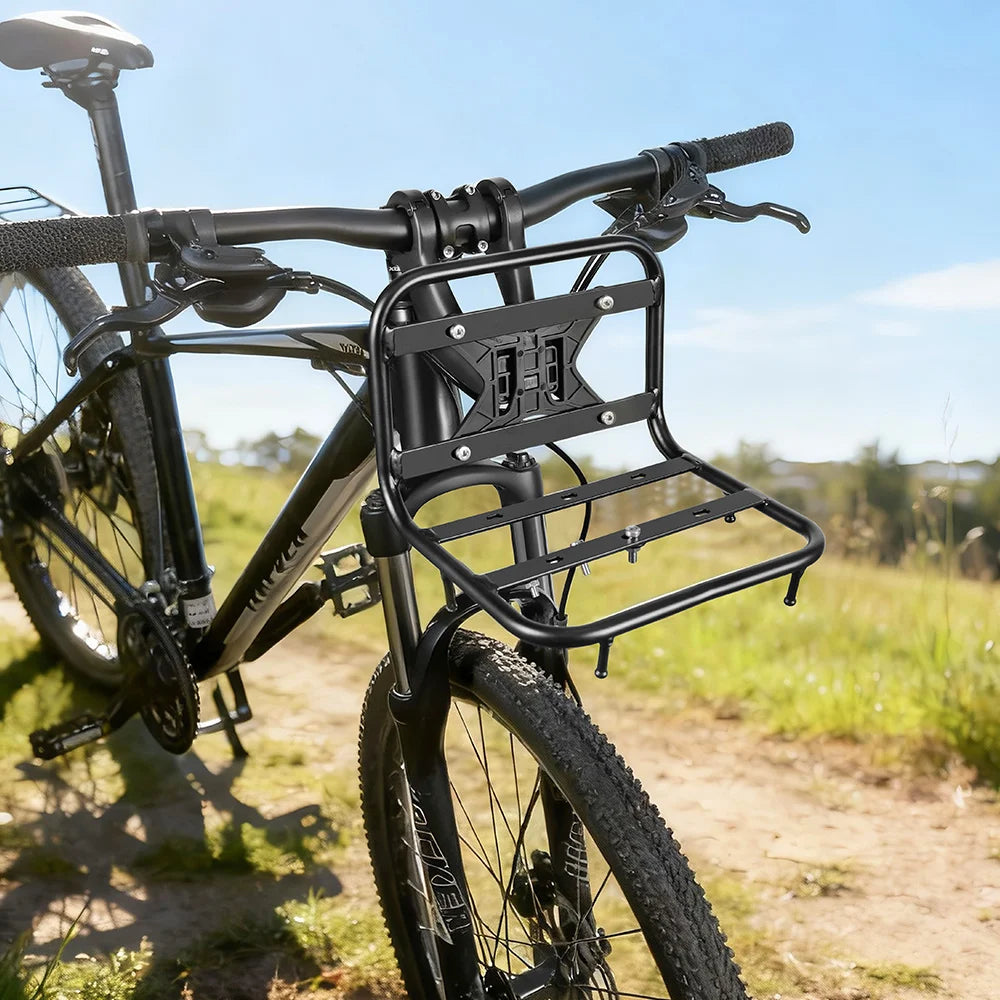 MTB Front Rack Carrier for Bicycle Panniers and Cargo