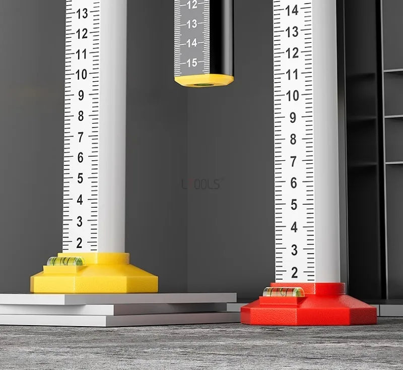 Magnetic Ceiling and Tile Leveling Ruler with Bubble Level