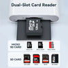 Lector de tarjetas SD y microSD con doble interfaz
