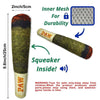 Squeaky Cigar-Shaped Plush Dog Toy