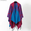 Men's Vintage Fringe Cape Coat