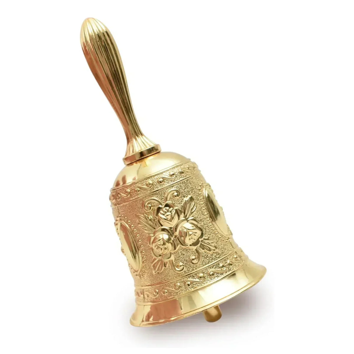 Vintage Brass Hand Bell for Service, Weddings & Home Decor