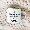 Dad Nutritional Facts Enamel Coffee Mug