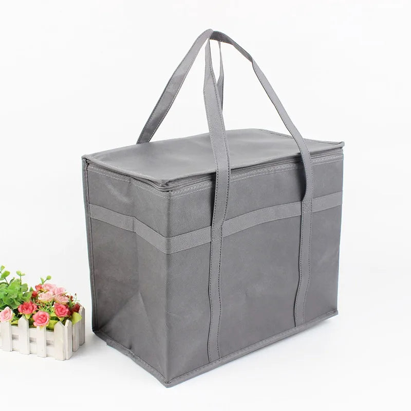 Large Capacity Insulated Grocery Bag – Foldable & Reusable Thermal Cooler Tote