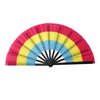 Foldable Rainbow Hand Fan with Gradient Design