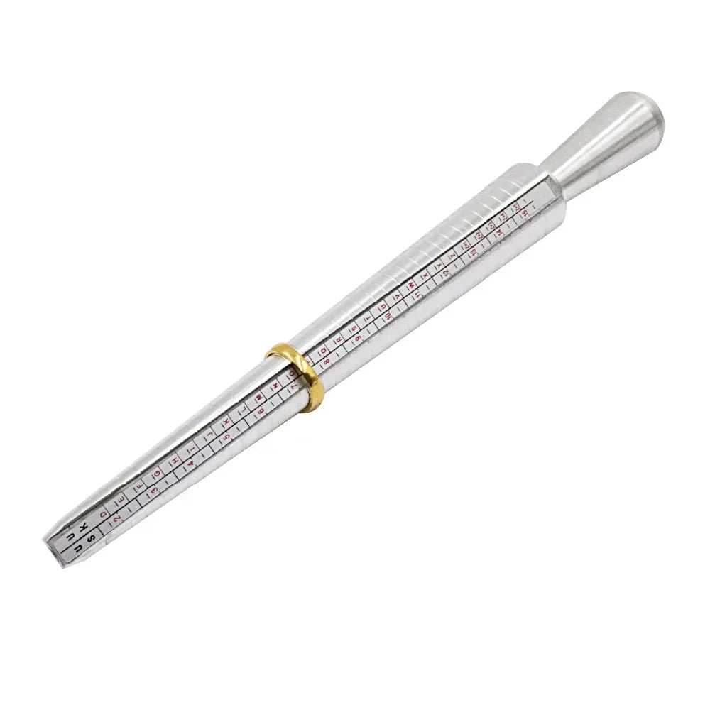 Metal Ring Sizer Mandrel with Stainless Steel Gauge Set