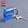 Transparent Practice Padlock with Keys - Cutaway Lock Picking Training Tool