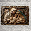 Vintage Aluminum Wall Art – Our Lady of Guadalupe Retro Sign