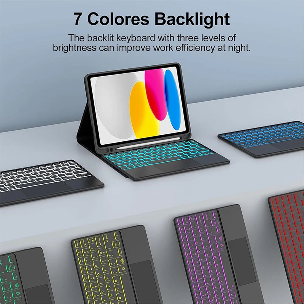 Detachable Keyboard Case for iPad 10th Gen and iPad 11th Gen (A16)