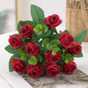Silk Rose & Eucalyptus Floral Arrangement