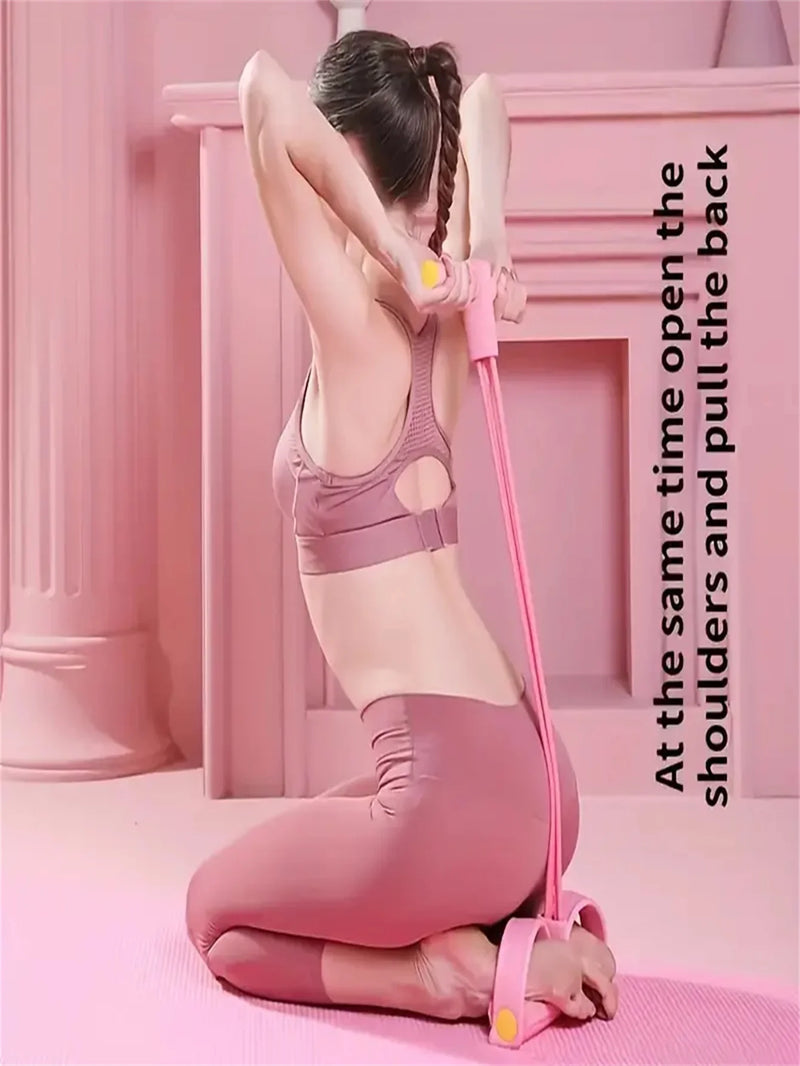 Adjustable Resistance Bands with Foot Pedals