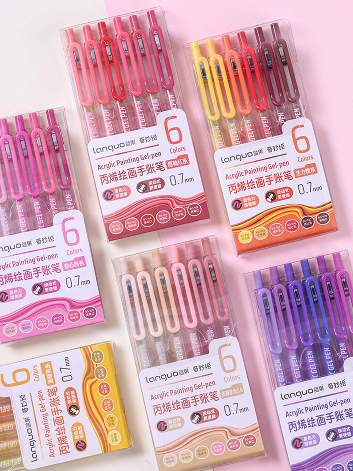 Vibrant Acrylic Gel Pens Set for Art & Writing