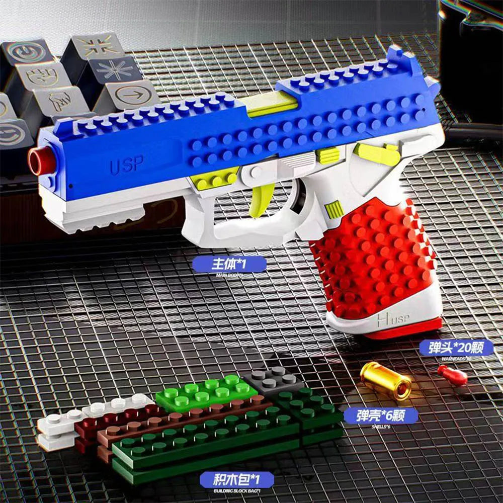 Building Block Blaster Toy Gun for Kids