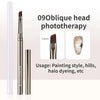 A set of 09Oblique head phototherapy nail brushes for painting style, hills, and halo dyeing.