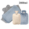 Cozy Plush Hot Water Bottle with Soft Cover – Reusable Hand Warmer & Pain Relief