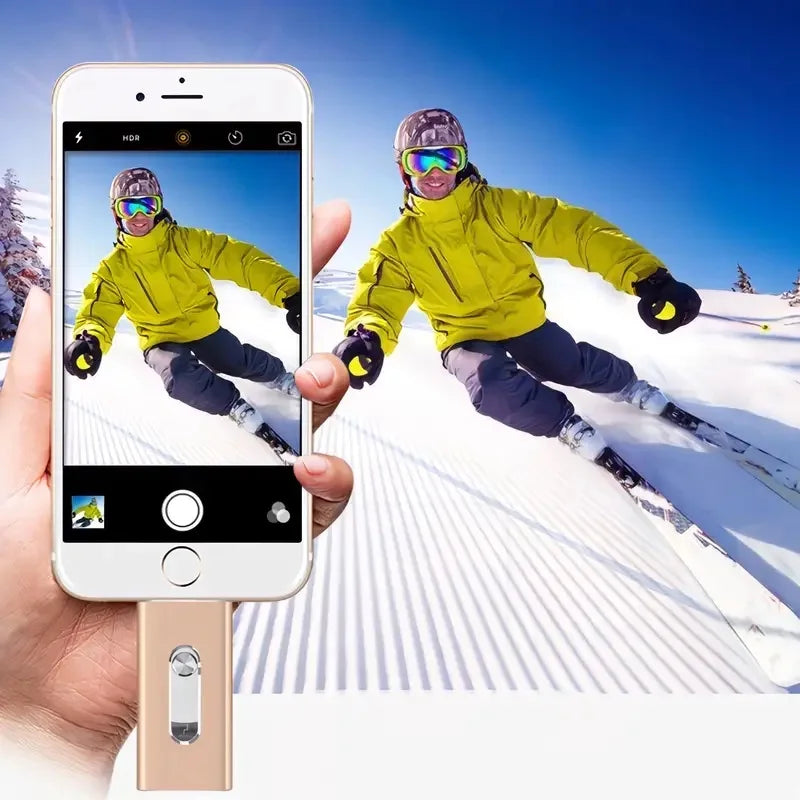 4-in-1 USB 3.0 Flash Drive for iPhone, Android & PC
