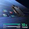 4-in-1 USB 3.0 Card Reader with USB-C Adapter