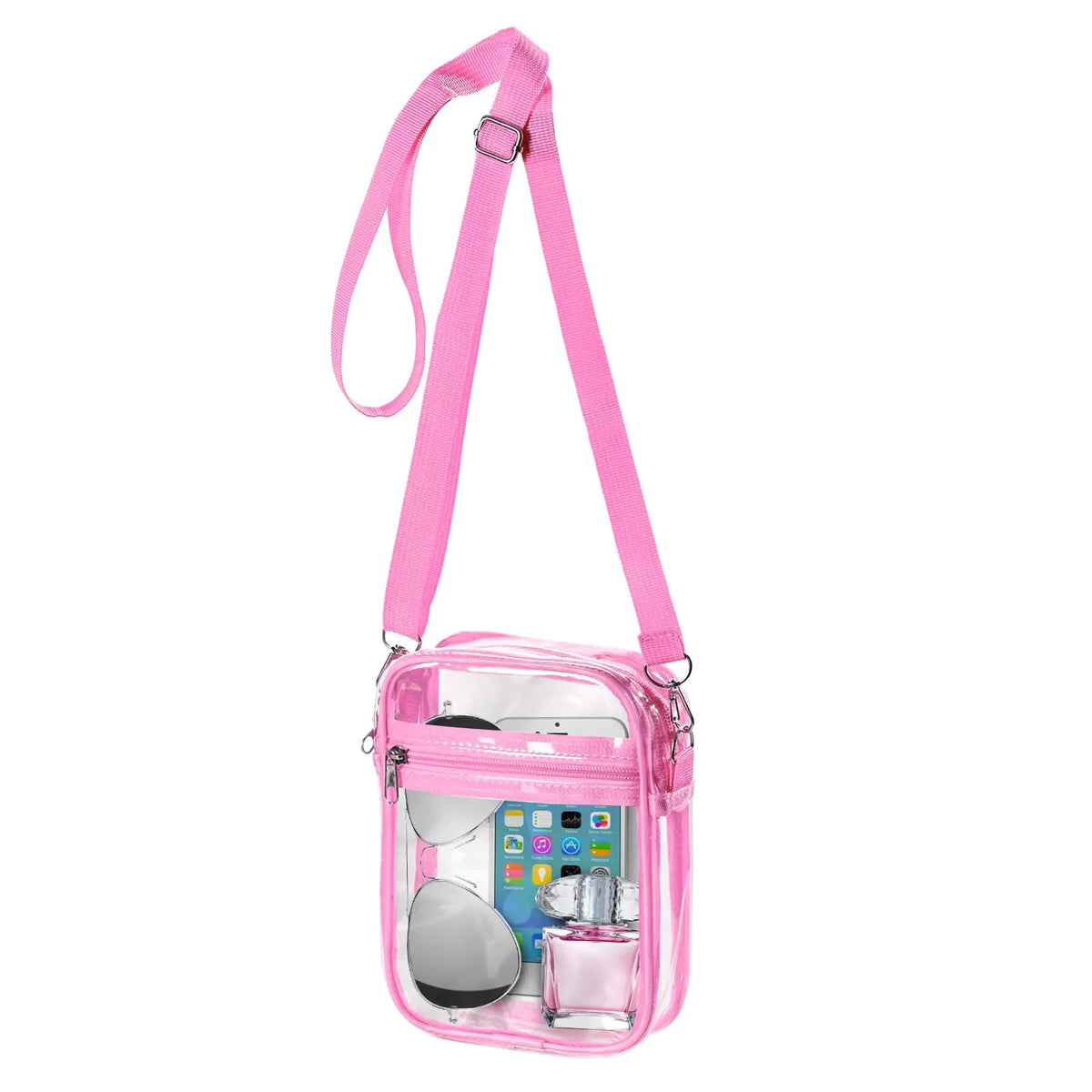 Clear Crossbody Bag – Stadium Approved Transparent PVC Purse