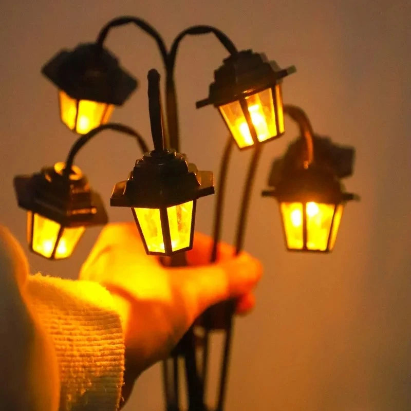 Vintage Solar-Powered Garden Lantern