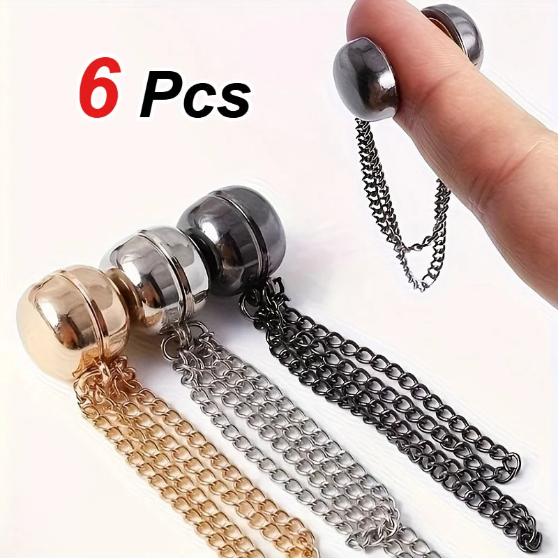 Magnetic Clothing Buckle Set for Adjusting Waistbands and Hems