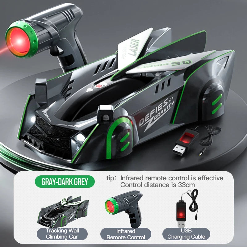 Infrared Remote Control Wall-Climbing Car – Four-Wheel Drive Toy for Kids