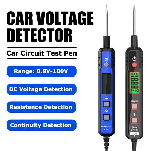Smart Digital Circuit Tester with LED Display and Flashlight