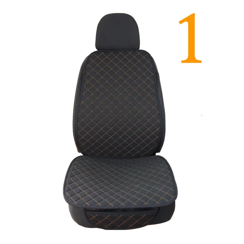 Breathable Linen Front Car Seat Cover