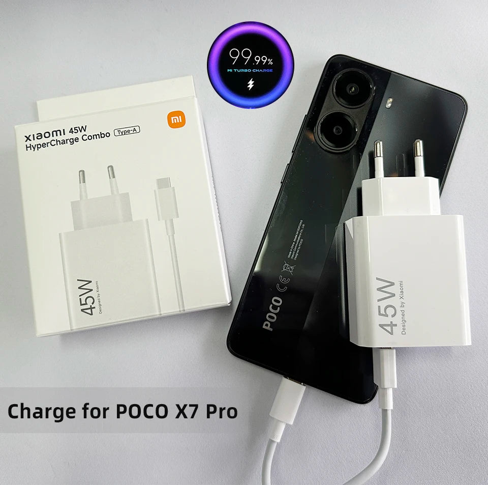 Xiaomi 45W Turbo Fast Charger with USB-C Cable