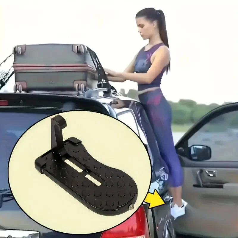 Foldable Car Door Step for Easy Roof Access