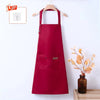 Stain-Resistant Kitchen Apron with Front Pocket