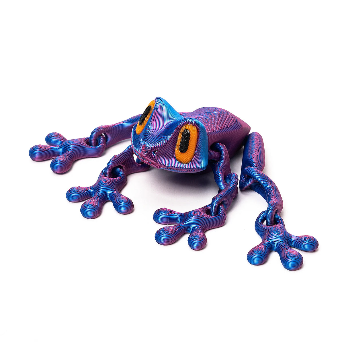 Magnetic Articulated Frog Fidget Toy – 3D Printed Desk Decor