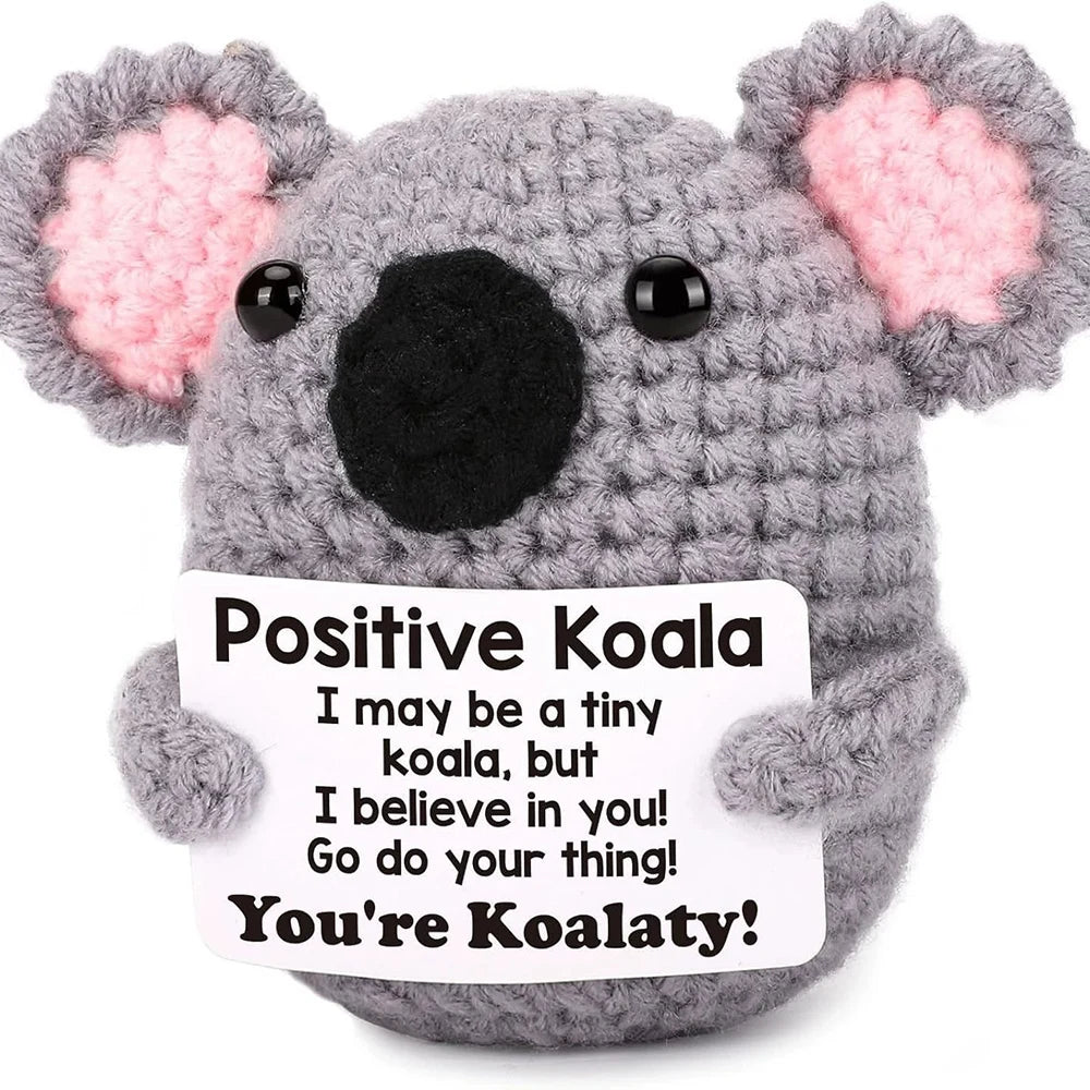 Handmade Crochet Pocket Hug Doll with Custom Message