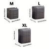Foldable Large-Capacity Clothes Storage Bag with Handles and Double Zipper