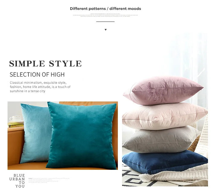 Luxurious Velvet Cushion Cover for Cozy Home Décor