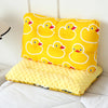 Reversible Baby Pillow with Cartoon Animal Patterns