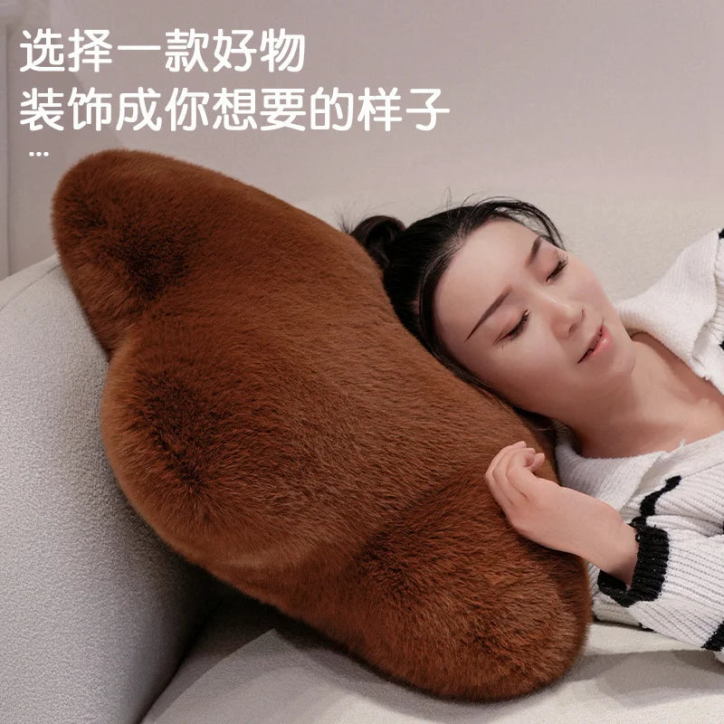 Star Shaped Plush Throw Pillow for Couch, Bed, and Floor