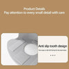 Close-up view of a silver anti slip tooth design bed sheet corner gripper strap.