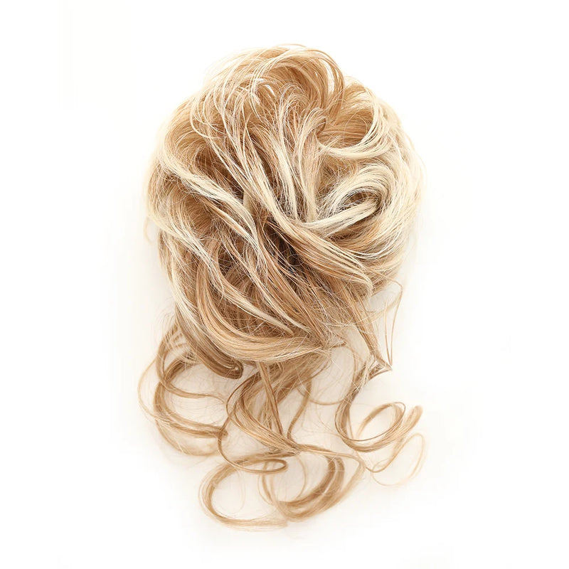 Synthetic Messy Bun Hair Extension with Claw Clip