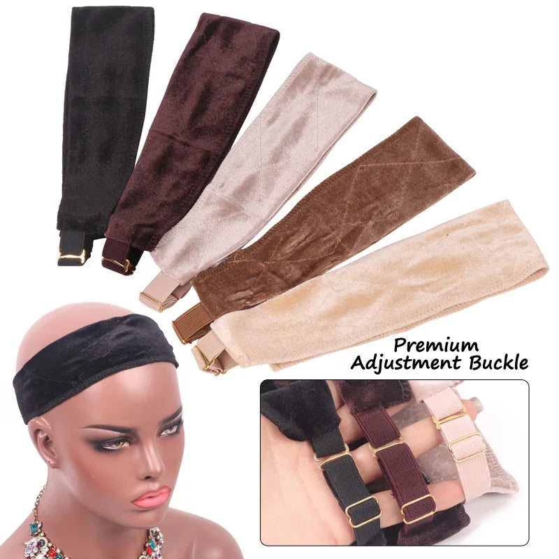 Adjustable Velvet Wig Grip Headband