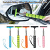 A collection of various telescopic window cleaning squeegees in different colors and designs.