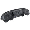 Black PU leather motorcycle windshield storage bag with three pouches