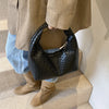 Soft PU Leather Hobo Bag with Top Handle