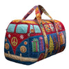 Quilted Cotton Travel Tote with Frog Print