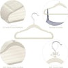 Kids' Velvet Non-Slip Slim Hangers with 360° Swivel Hooks (10-Pack)