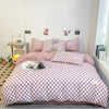 Black and White Plaid Duvet Cover Set with Pillowcases