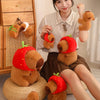Cute Turtle Backpack Capybara Plush Toy Set